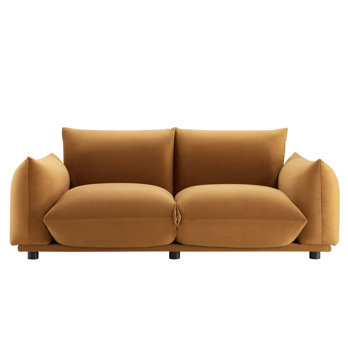 Copious Performance Velvet Loveseat