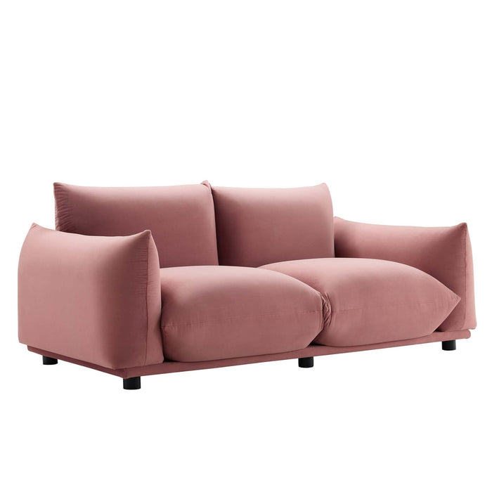 Copious Performance Velvet Loveseat