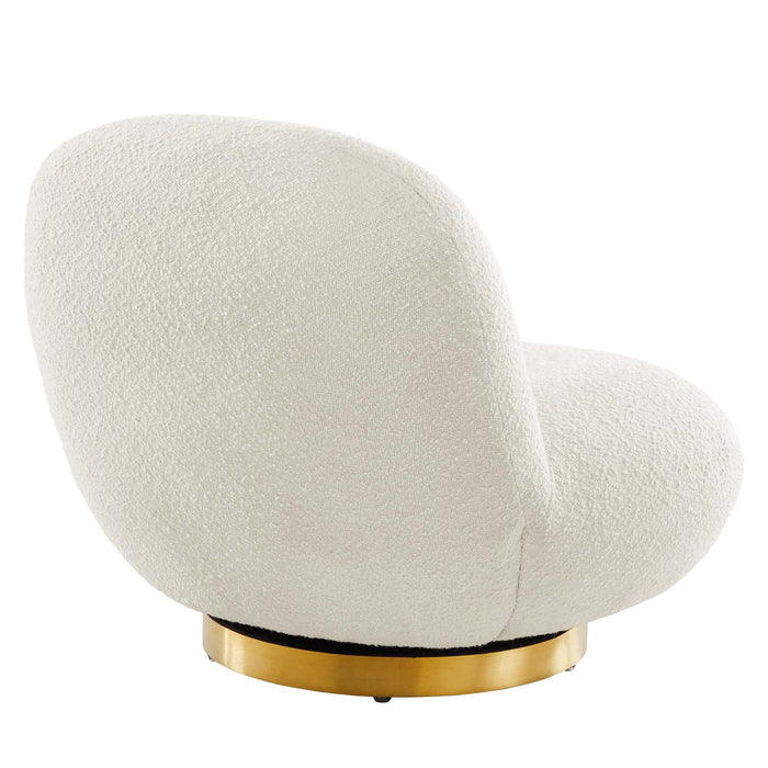 Kindred Boucle Upholstered Swivel Chair