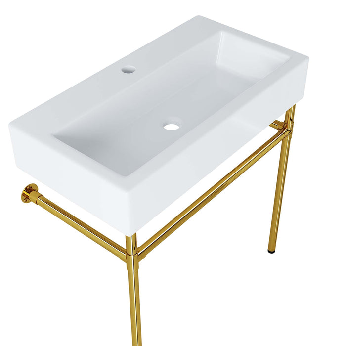 Redeem Wall-Mount Bathroom Vanity Basin Included