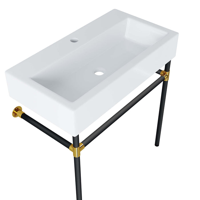 Redeem Wall-Mount Bathroom Vanity Basin Included