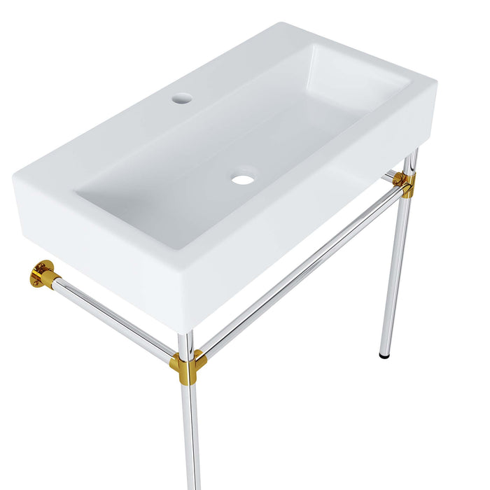 Redeem Wall-Mount Bathroom Vanity Basin Included