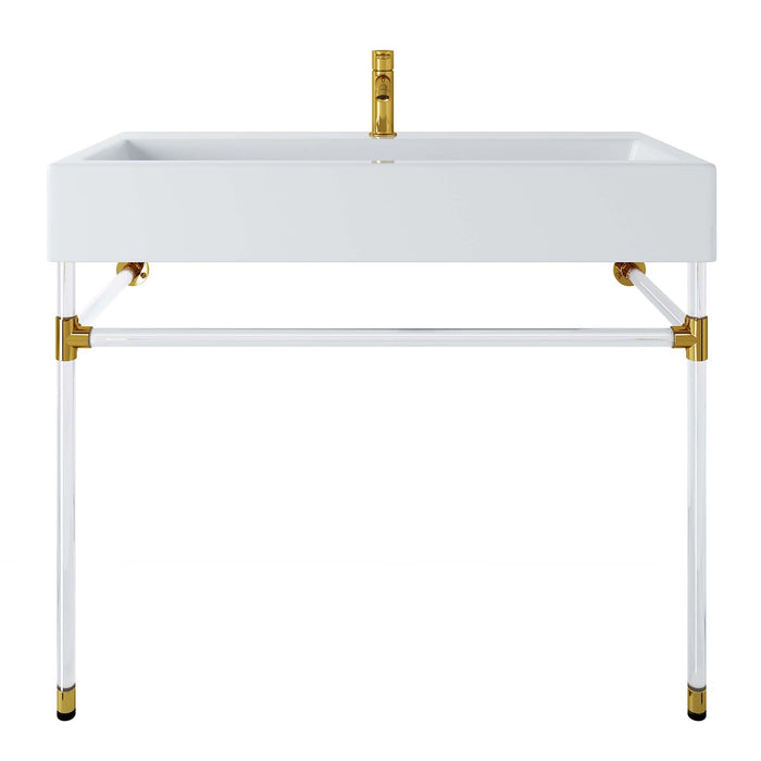 Redeem Wall-Mount Bathroom Vanity Basin Included