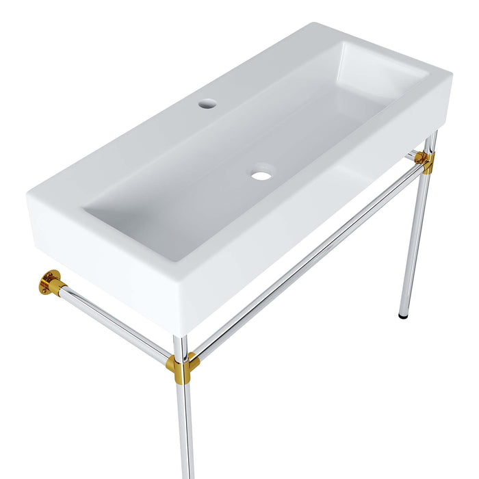 Redeem Wall-Mount Bathroom Vanity Basin Included