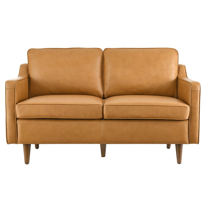 Impart Genuine Leather Loveseat