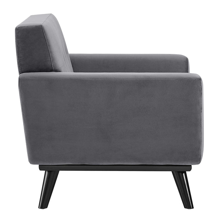 Engage Performance Velvet Armchair