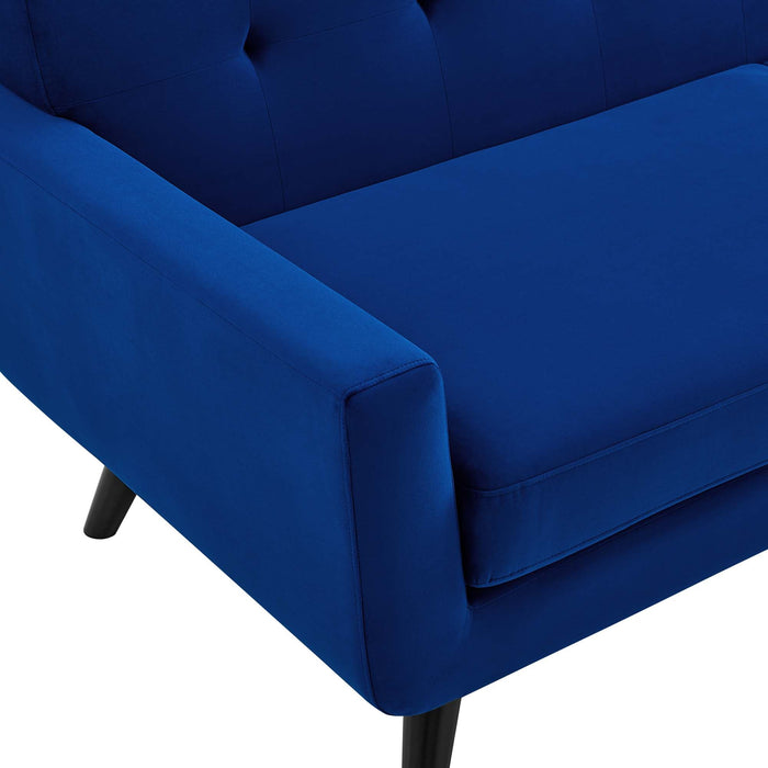 Engage Performance Velvet Armchair