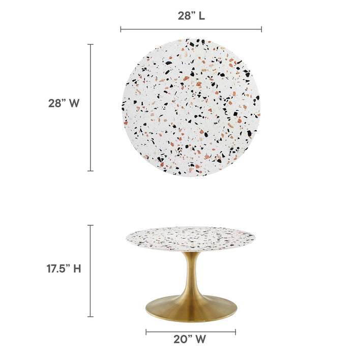 Lippa Round Terrazzo Coffee Table