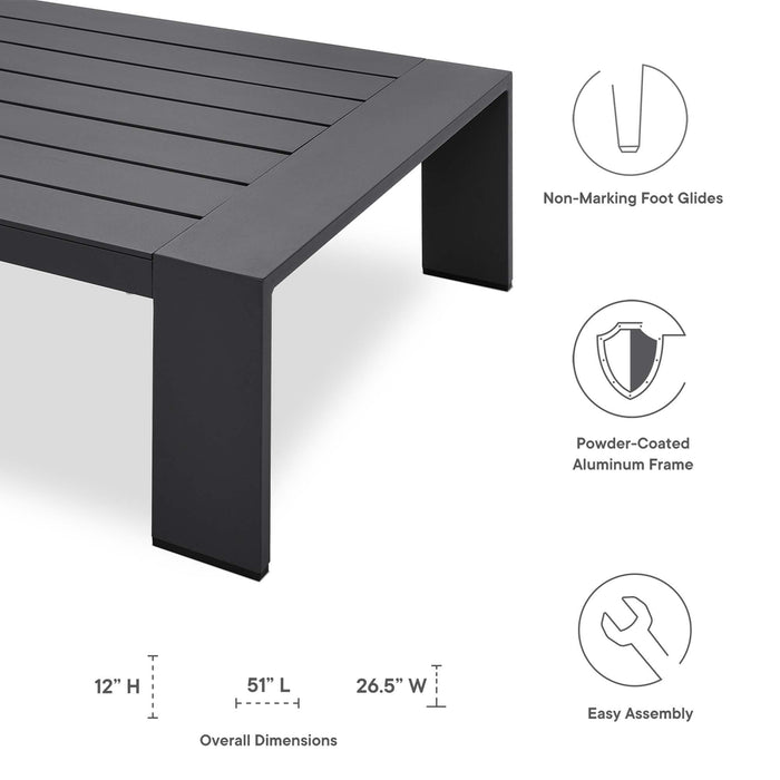 Tahoe Outdoor Patio Powder-Coated Aluminum 3-Piece Set