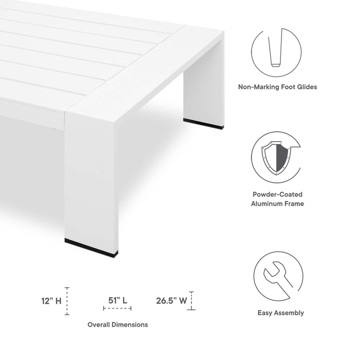 Tahoe Outdoor Patio Powder-Coated Aluminum 2-Piece Set