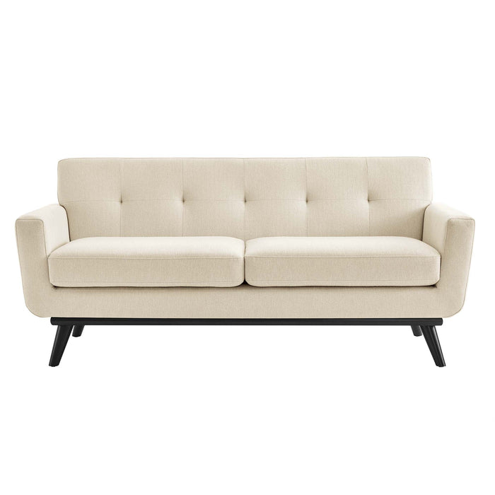 Engage Herringbone Fabric Loveseat