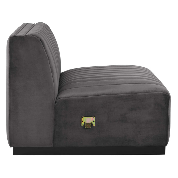 Conjure Channel Tufted Performance Velvet Sofa