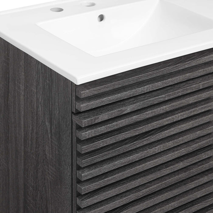 Render 48" Wall-Mount Bathroom Vanity Basin Included