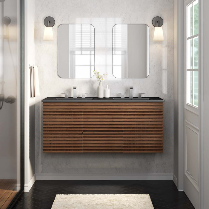 Render 48" Wall-Mount Bathroom Vanity Basin Included