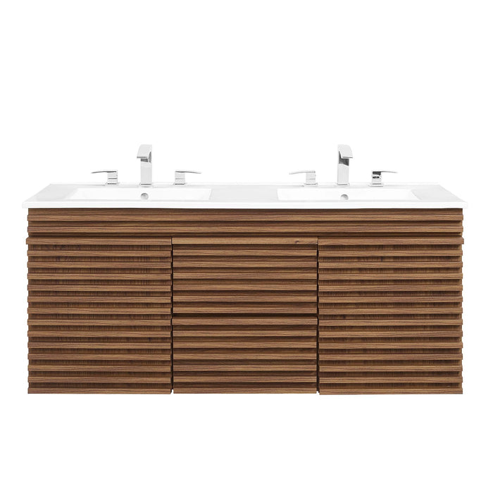 Render 48" Wall-Mount Bathroom Vanity Basin Included