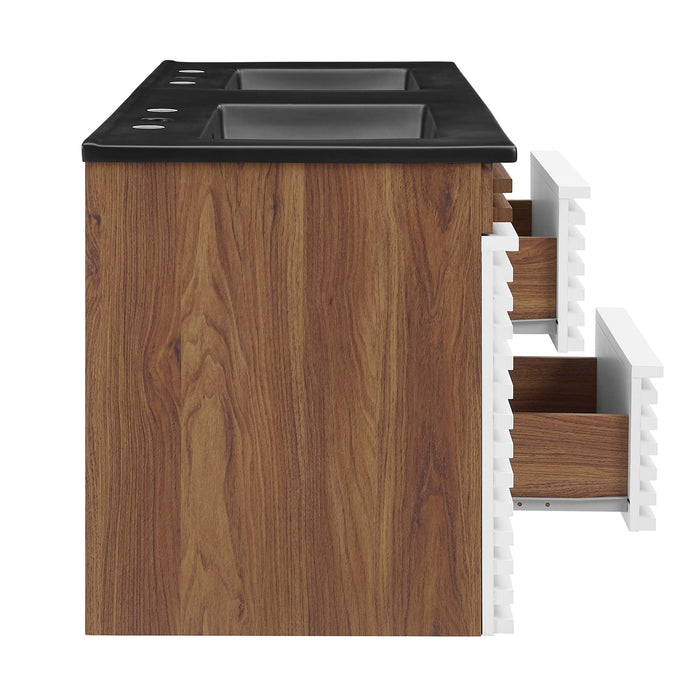 Render 48" Wall-Mount Bathroom Vanity Basin Included