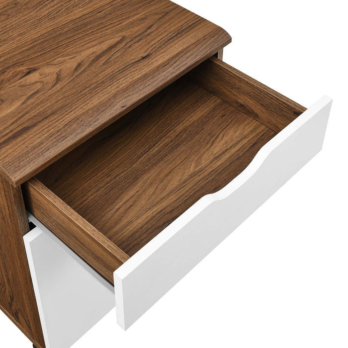 Envision Wood Desk and File Cabinet Set