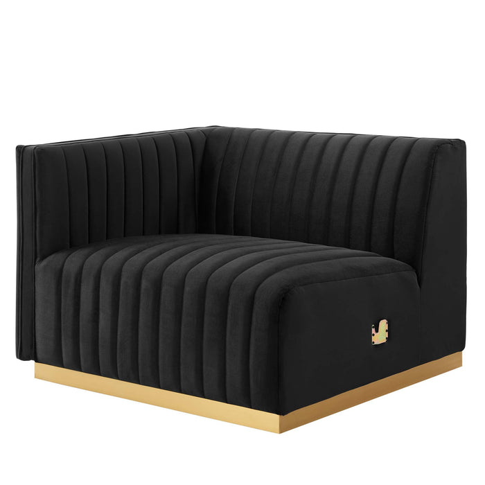 Conjure Channel Tufted Performance Velvet Loveseat