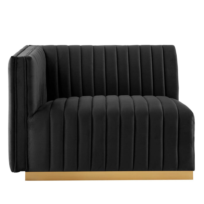 Conjure Channel Tufted Performance Velvet Loveseat