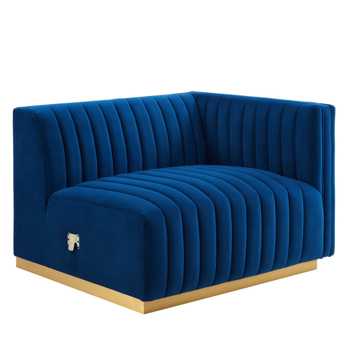 Conjure Channel Tufted Performance Velvet Loveseat