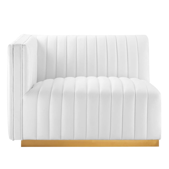 Conjure Channel Tufted Performance Velvet Loveseat