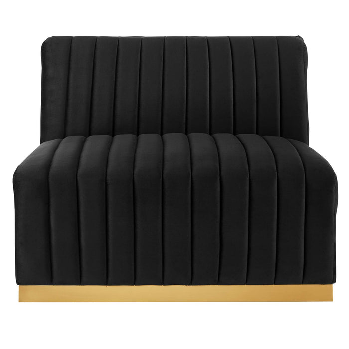 Conjure Channel Tufted Performance Velvet Sofa