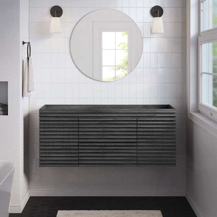 Render 48" Wall-Mount Bathroom Cabinet Basin Not Included