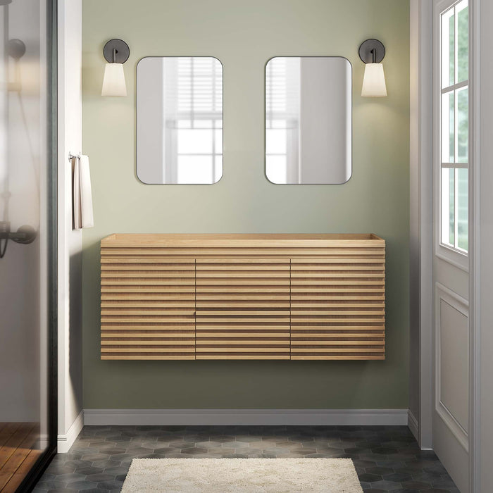 Render 48" Wall-Mount Bathroom Cabinet Basin Not Included