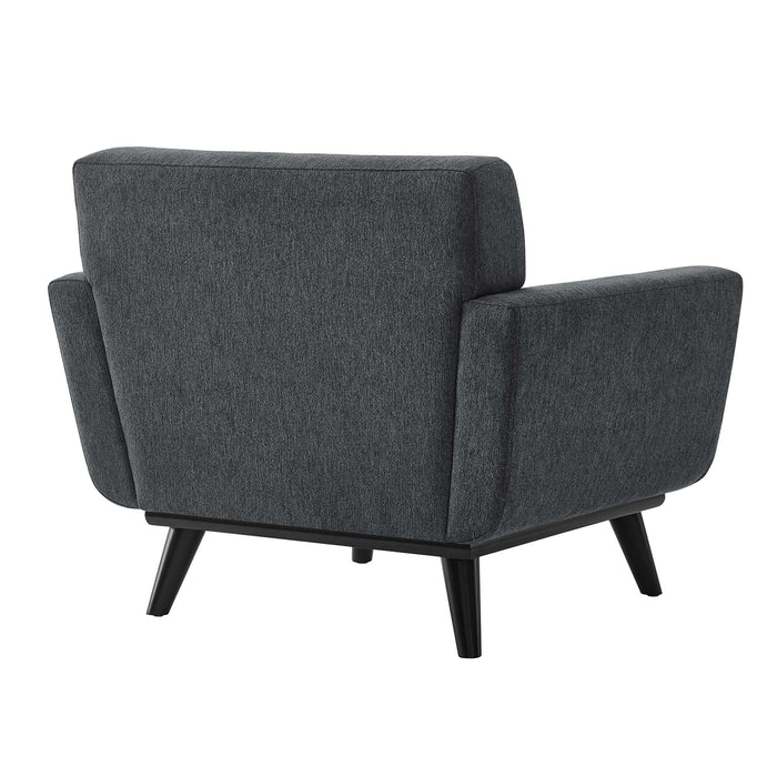 Engage Herringbone Fabric Armchair