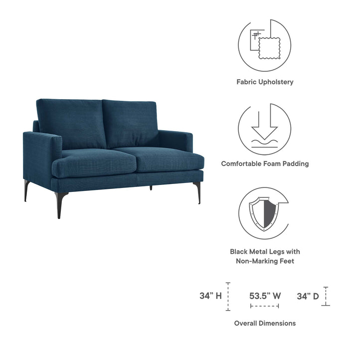 Evermore Upholstered Fabric Loveseat