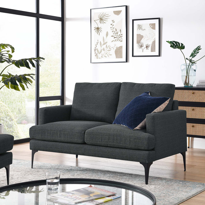 Evermore Upholstered Fabric Loveseat