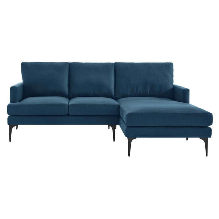 Evermore Right-Facing Upholstered Fabric Sectional Sofa