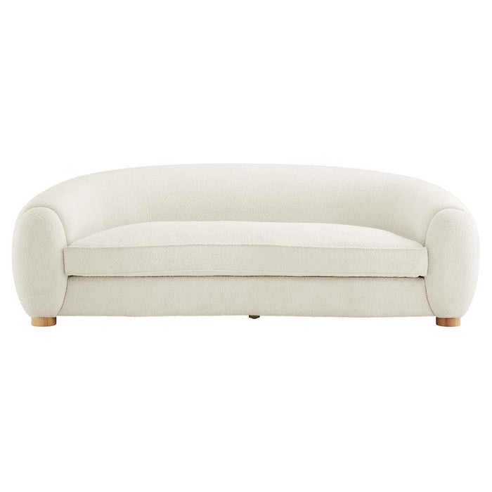 Abundant Boucle Upholstered Fabric Sofa