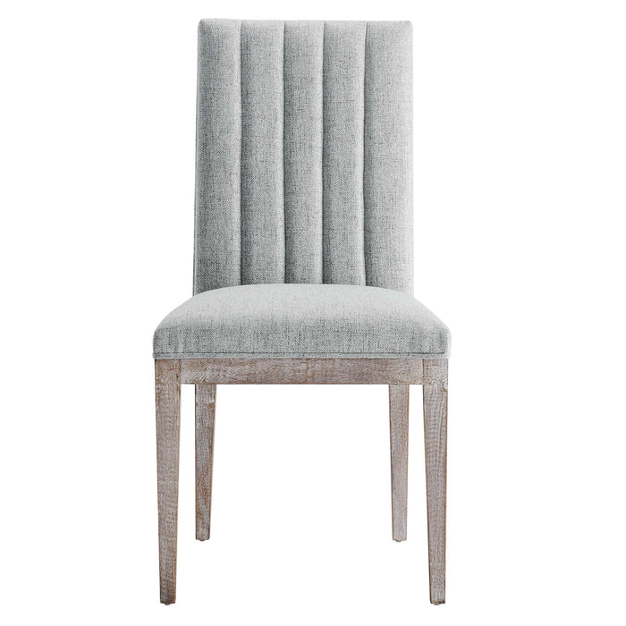 Maisonette French Vintage Tufted Fabric Dining Side Chair