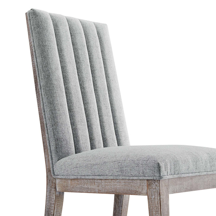 Maisonette French Vintage Tufted Fabric Dining Side Chair