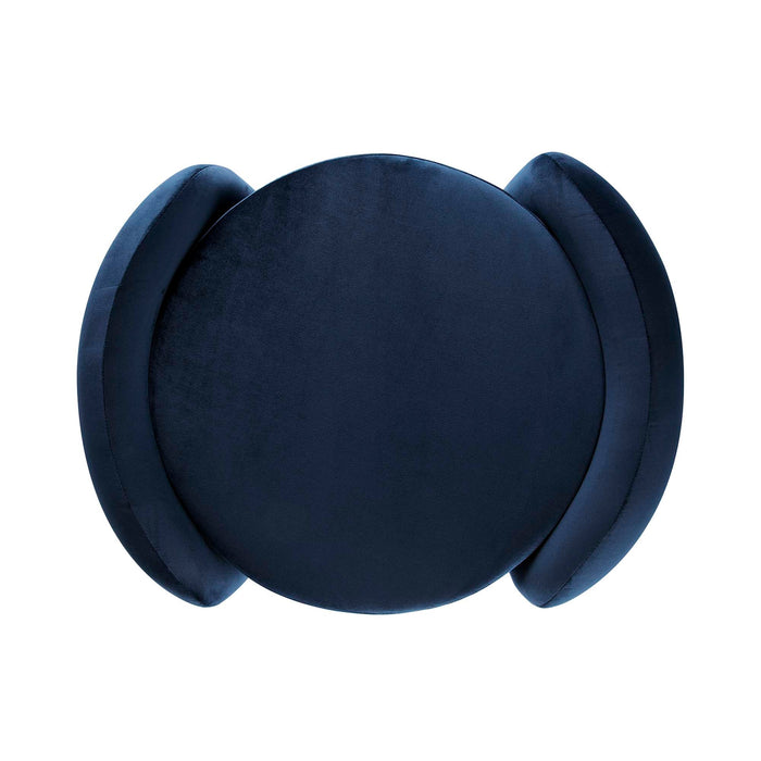 Nebula Upholstered Performance Velvet Ottoman