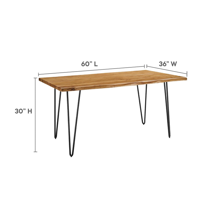 Ardor 60" Live Edge Acacia Wood Acacia Wood Dining Table