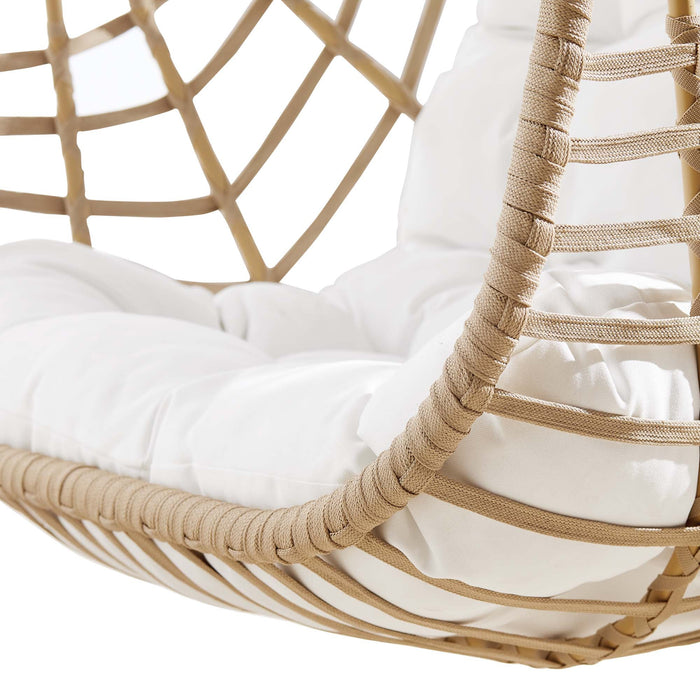 Amalie Wicker Rattan Outdoor Patio Rattan Swing Chair without Stand