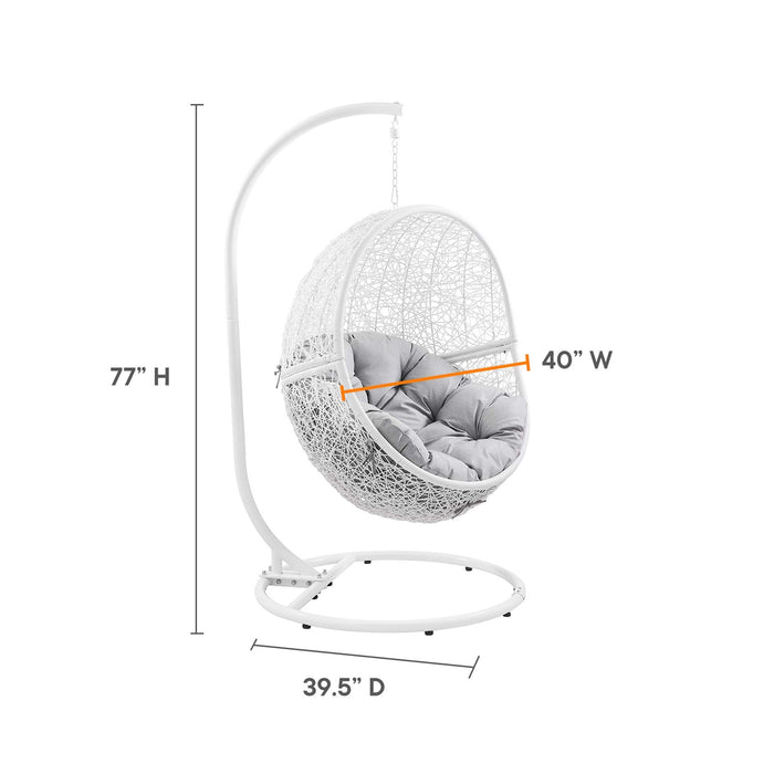 Encase Outdoor Patio Rattan Swing Chair