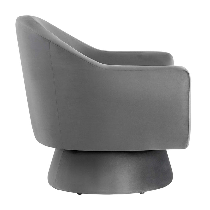 Astral Performance Velvet Swivel Chair