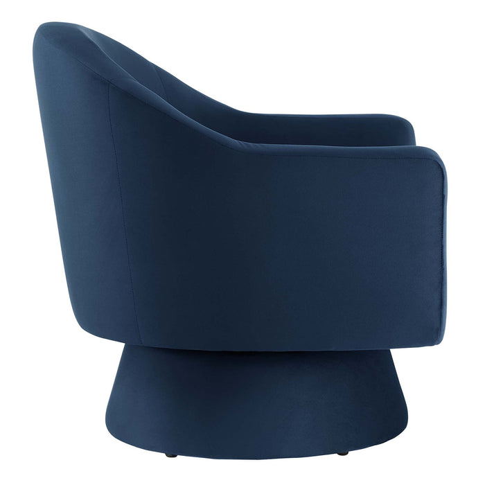 Astral Performance Velvet Swivel Chair