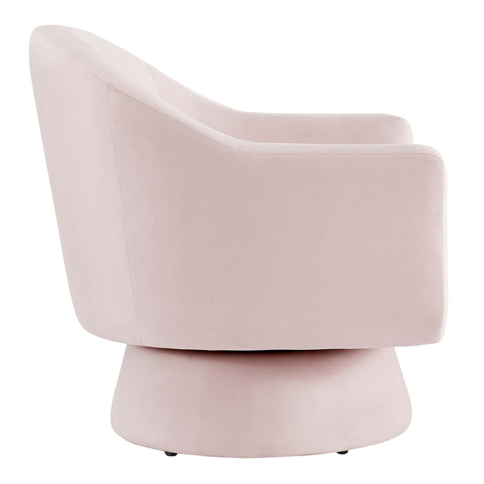 Astral Performance Velvet Swivel Chair