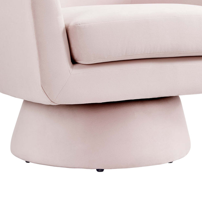 Astral Performance Velvet Swivel Chair