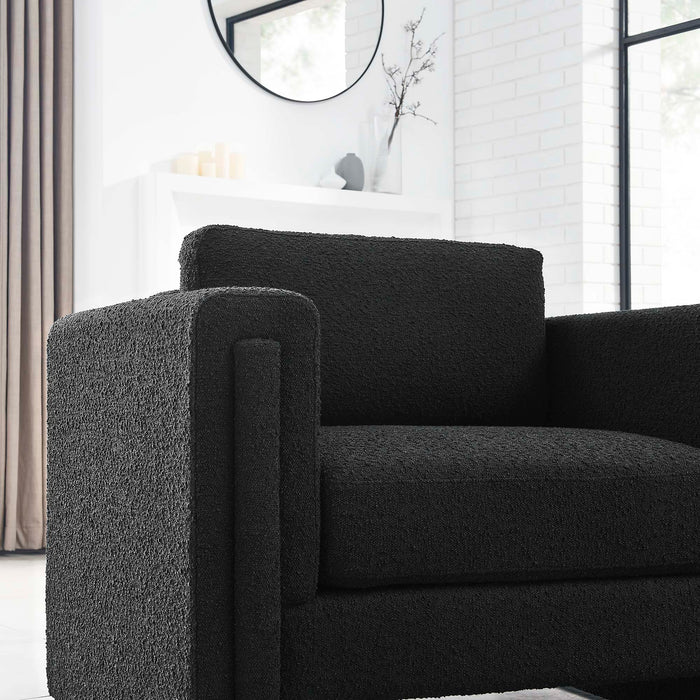 Visible Boucle Fabric Armchair