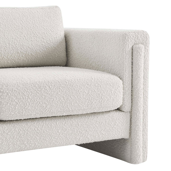 Visible Boucle Fabric Armchair