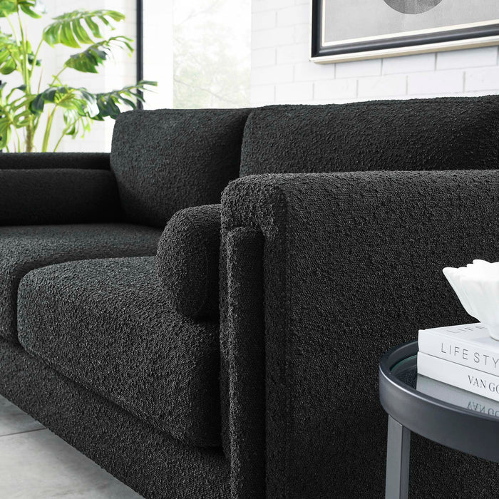 Visible Boucle Fabric Sofa