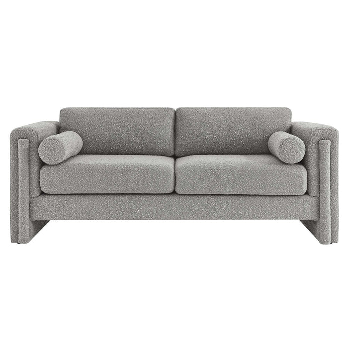 Visible Boucle Fabric Sofa