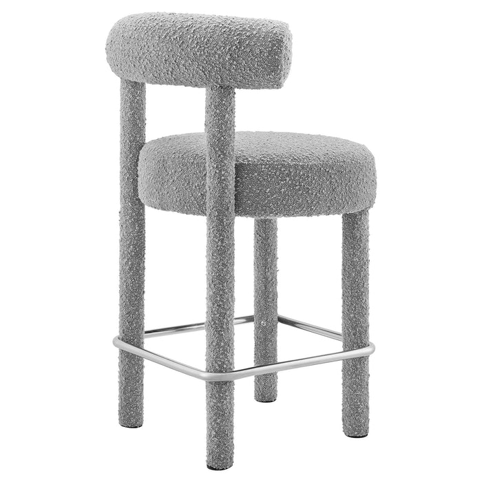 Toulouse Boucle Fabric Counter Stool