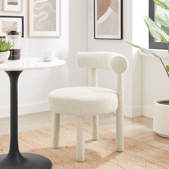 Toulouse Boucle Fabric Dining Chair