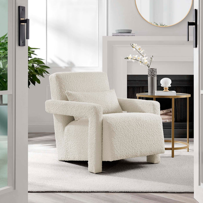 Mirage Boucle Upholstered Armchair